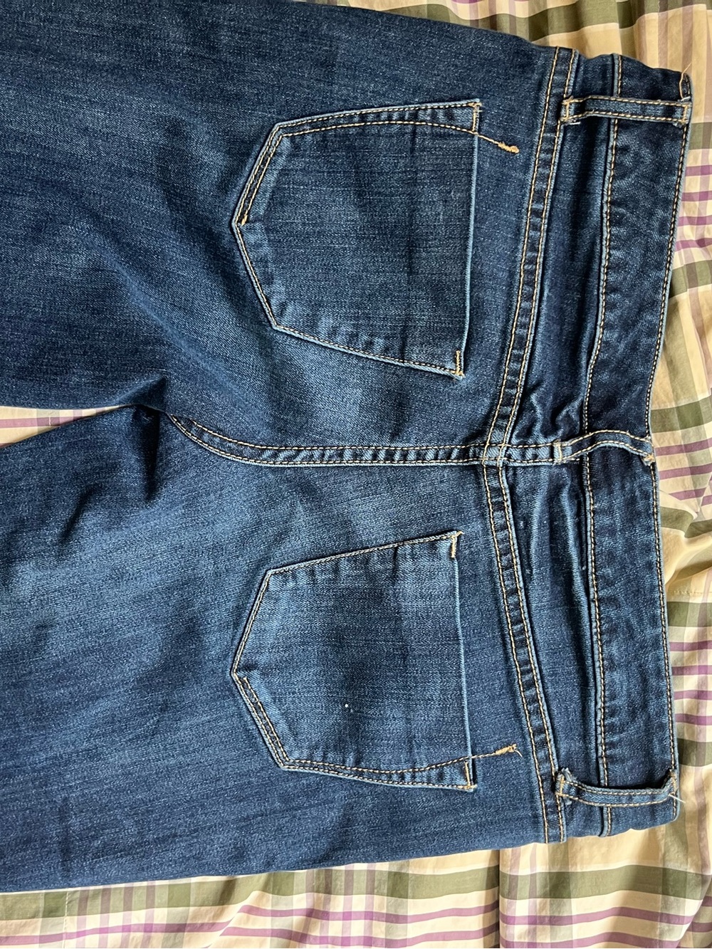 Mossimo 34 inch inseam Low Rise Bootcut Denim Jeans Dark Wash Long - Picture 3 of 7